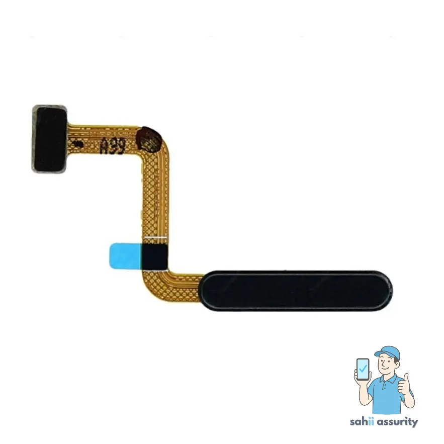 Fingerprint Sensor with Flex Cable for Samsung Galaxy M51 Black thumbnail